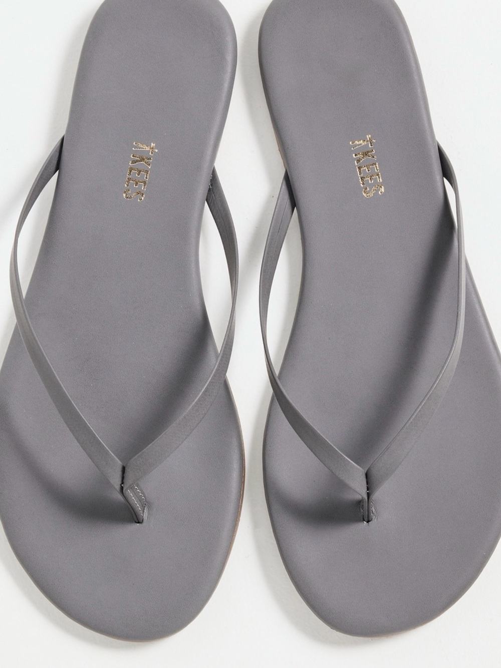 TKEES Liners Grey Matte Flip Flops